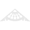 Ekena Millwork Pitch Wagon Wheel Architectural Grade PVC Gable Pediment, 48"W x 20"H x 1"P (10/12) GPP048X020X100WAG - alternate 2